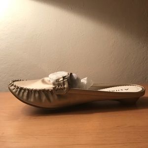 Ashro Gold Flat Mule Slide